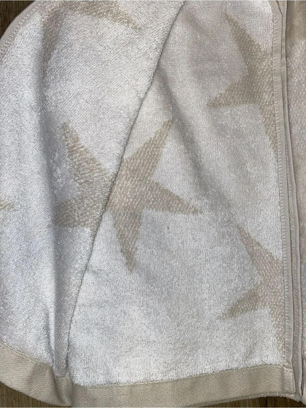 Mainstays Cream and White Star Beach Towel Set